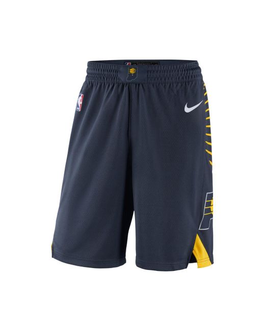 Nike Indiana Pacers Icon Edition Swingman Nba Shorts In Blue For Men Lyst