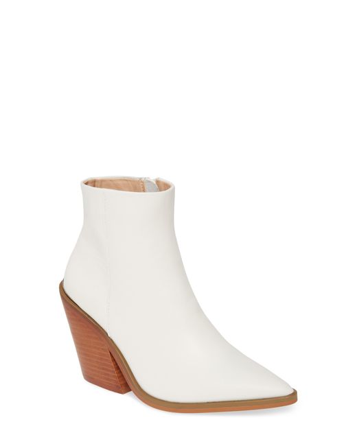 steve madden white block heels