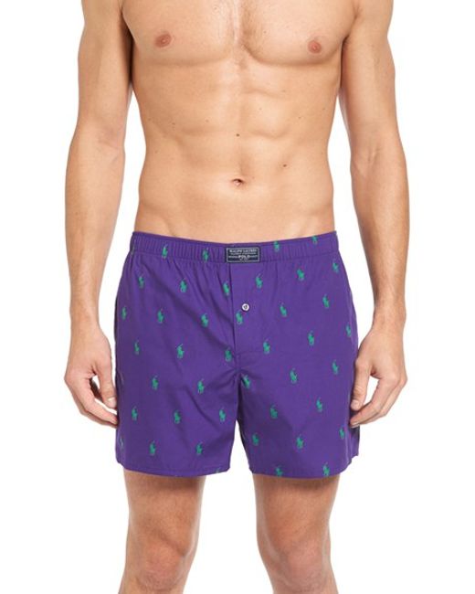 Polo ralph lauren Boxer Shorts in Purple for Men - Save 61% | Lyst