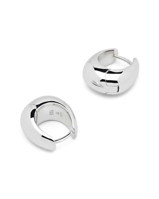 Lyst Tom Wood Large Ice Sterling Silver Hoop Earrings In Metallic Tom Wood Metallic Large Ice Sterling Silver Hoop Earrings Lyst