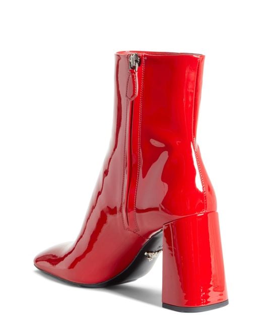 patent red leather