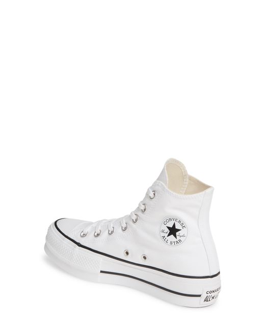 Converse Chuck Taylor All Star Lift High Top Platform Sneaker in White ...