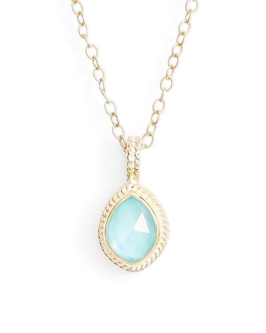 Anna beck 'shield' Semiprecious Stone Pendant Necklace in ...