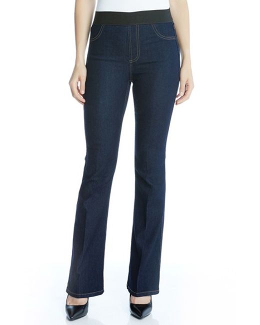 Karen kane Pull-on Bootcut Jeans in Blue | Lyst