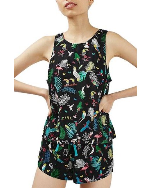 pug pajamas topshop topshop tropical bird pajamas in multicolor lyst pug pajamas topshop topshop tropical bird pajamas in multicolor lyst