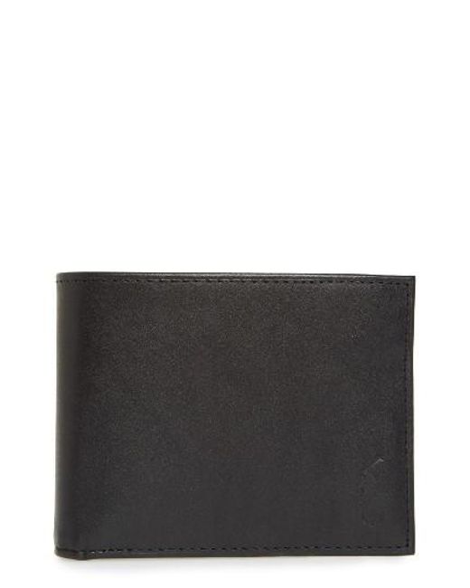 Polo Ralph Lauren Leather Billfold Wallet Black | SEMA Data Co-op