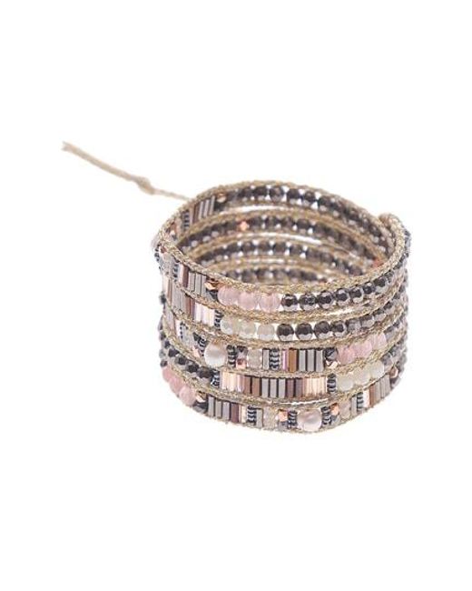 Lyst Nakamol Crystal Beaded Wrap Bracelet Nakamol Multicolor Crystal Beaded Wrap Bracelet Lyst