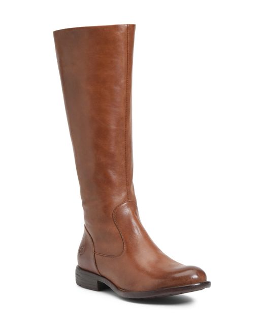 Born Børn North Riding Boot in Brown Leather (Brown) - Lyst