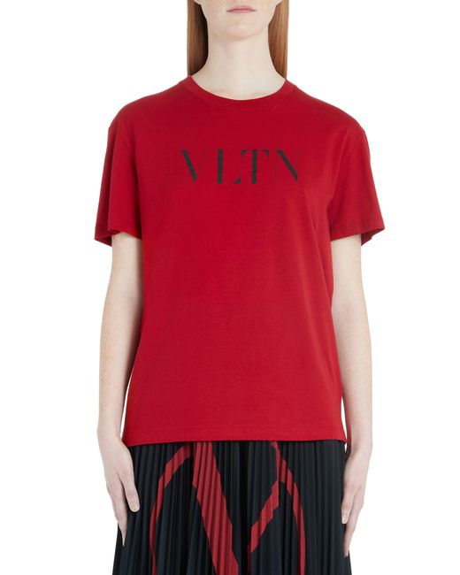 vltn red t shirt