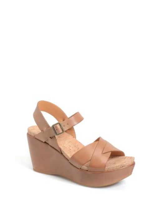 Lyst Korkease Korkease 'ava 2.0' Platform Wedge Sandal in Natural