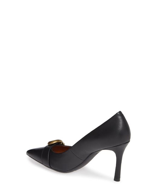 coach waverly signature buckle pumps