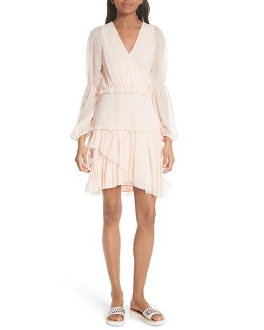 Lyst 3 1 Phillip Lim Gathered Silk Dress In Blue 3 1 Phillip Lim Blue Gathered Silk Dress Lyst