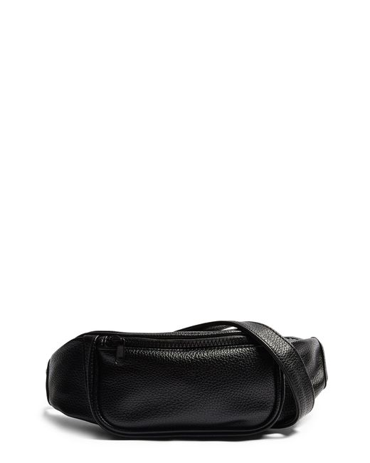 TOPMAN Faux Leather Belt Bag in Black for Men - Lyst