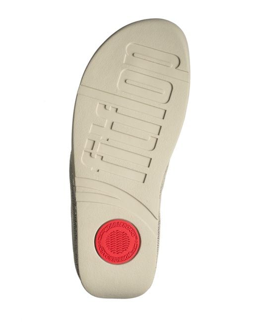 Fitflop Laser Micro Wobble Board Sandal in Metallic Lyst