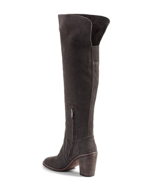 vince camuto gray suede boots