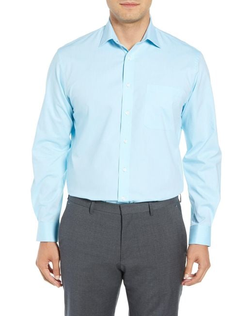 Nordstrom Tech-smart Traditional Fit Stretch Pinpoint Dress Shirt in ...