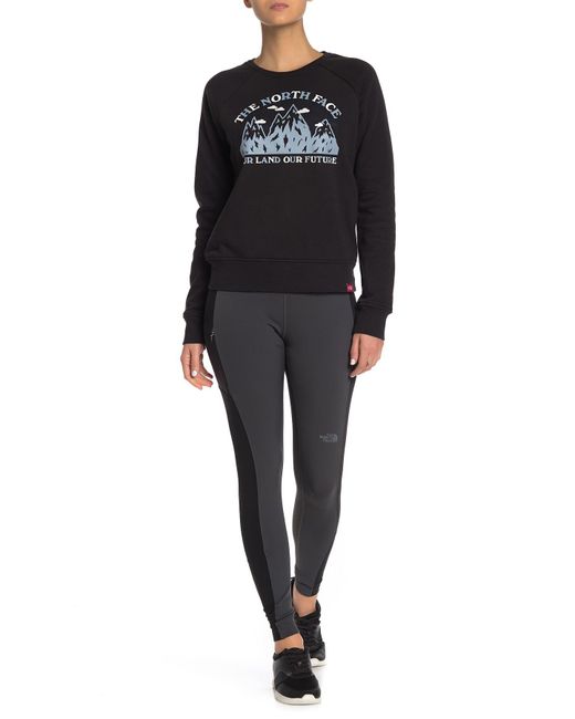 north face winter warm mid rise tights