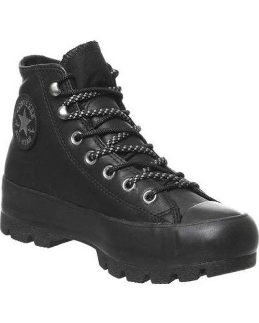 converse black work boots