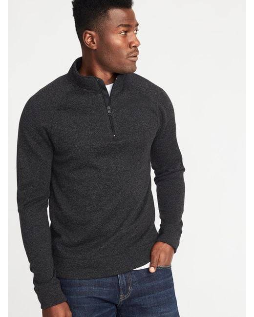 Lyst - Old Navy Mock-neck 1/4-zip Sweater-fleece Pullover ...