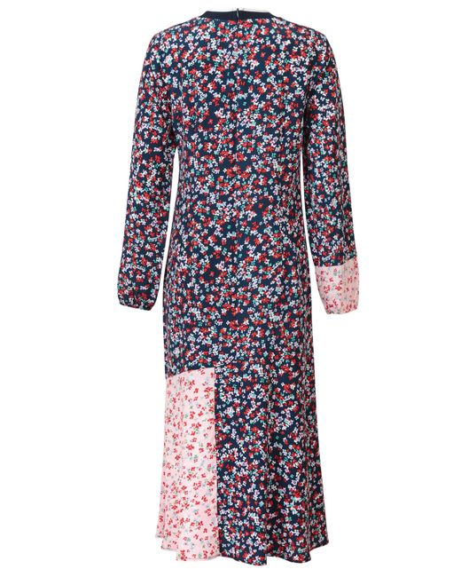 Lyst - Oliver Bonas Mix & Match Ditsy Floral Midi Dress in Blue