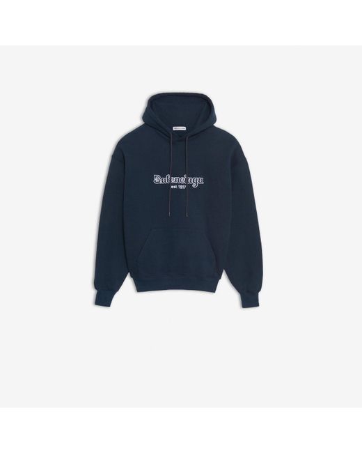 navy balenciaga hoodie