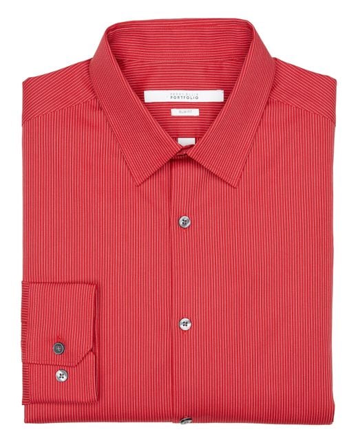 perry ellis slim fit dress shirts