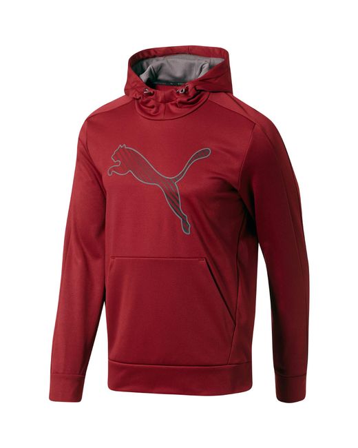 Lyst - Puma Big Cat Poly Hoodie in Red for Men