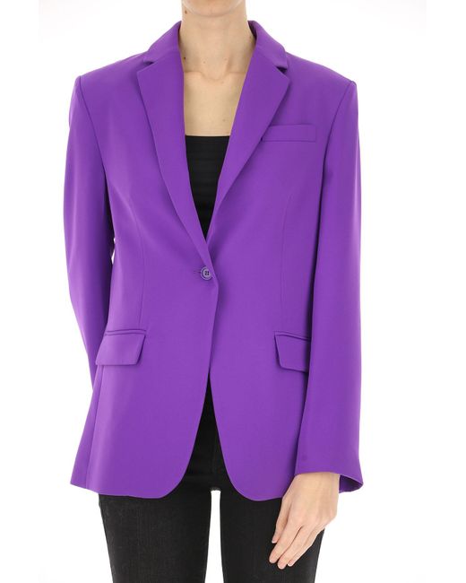 P.A.R.O.S.H. Synthetic Blazer For Women in Violet (Purple) - Lyst