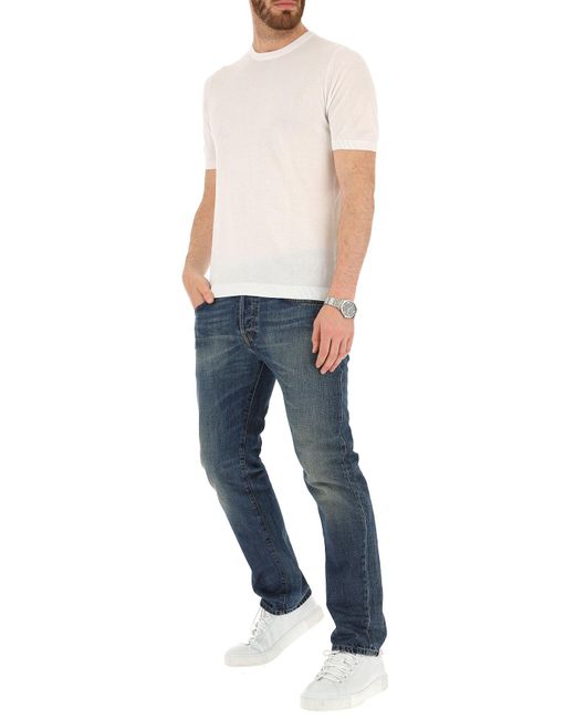 Tagliatore Sweater For Men Jumper On Sale in White for Men - Lyst