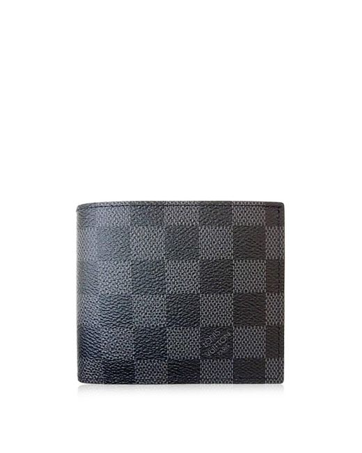 Louis Vuitton N62664 Marco Wallet Damier Graphite Canvas