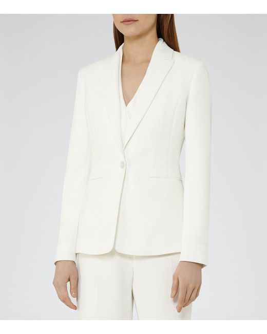 white reiss coat