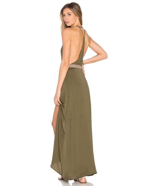 Elegance Maxi wyldr elegance maxi dress in khaki lyst Elegance Maxi wyldr elegance maxi dress in khaki lyst
