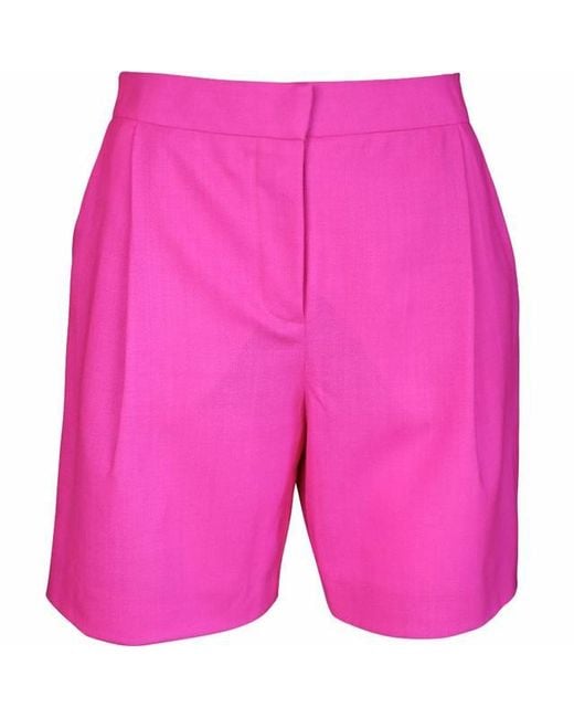 Plakinger Fuchsia Wool Bermuda Shorts in Pink | Lyst