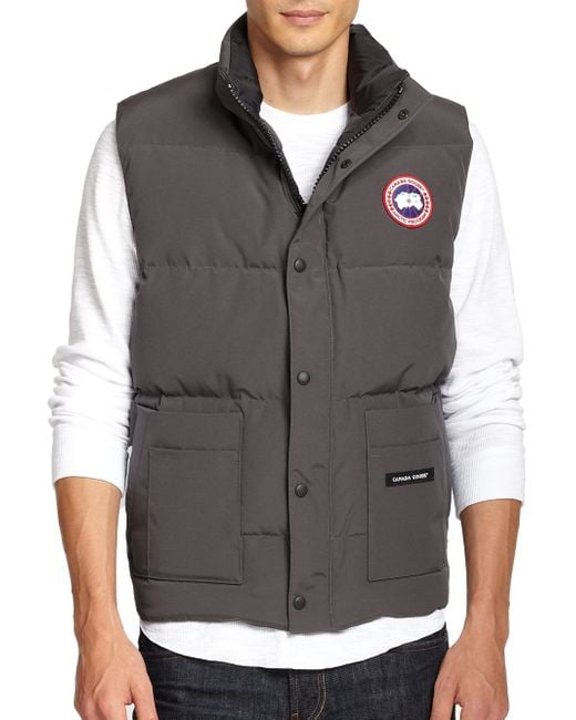 Canada goose Freestyle Puffer Vest in Gray for Men | Lyst