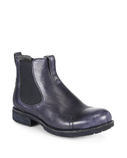 pull on leather boots men