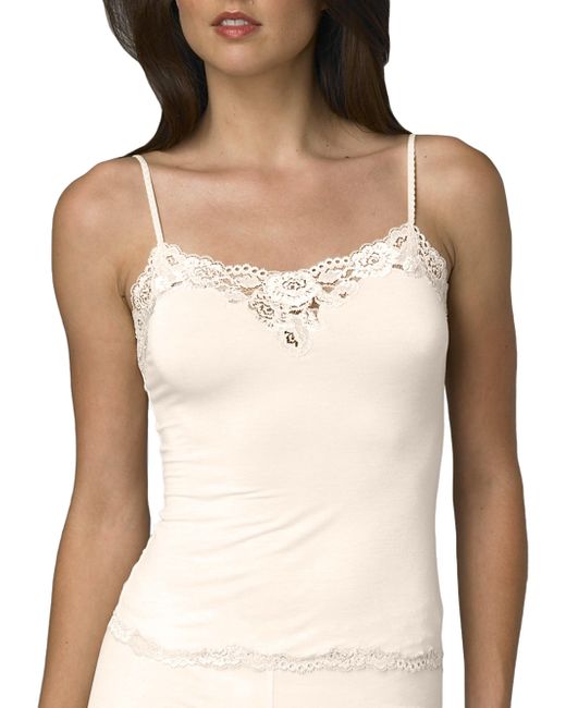 Lyst Natori Aspire Lace Camisole In Black 