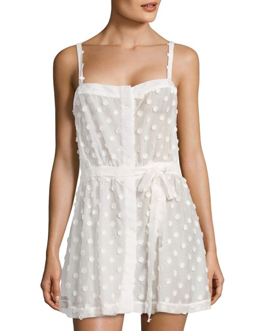 white cotton coverup