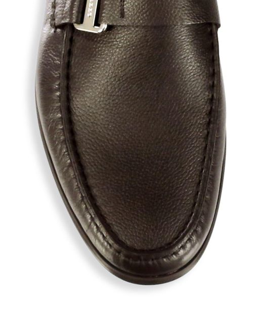 Lyst - Bally Colbar Leather Loafers in Brown for Men - Save 22%
