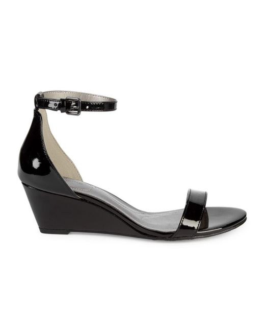 bandolino black wedge sandals