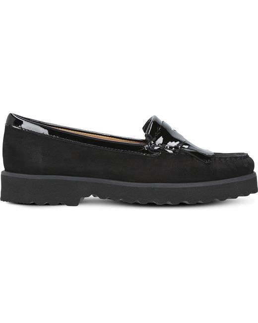 Lyst - Carvela Kurt Geiger Claire Suede Loafers in Black