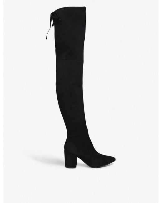 aldo black suede boots