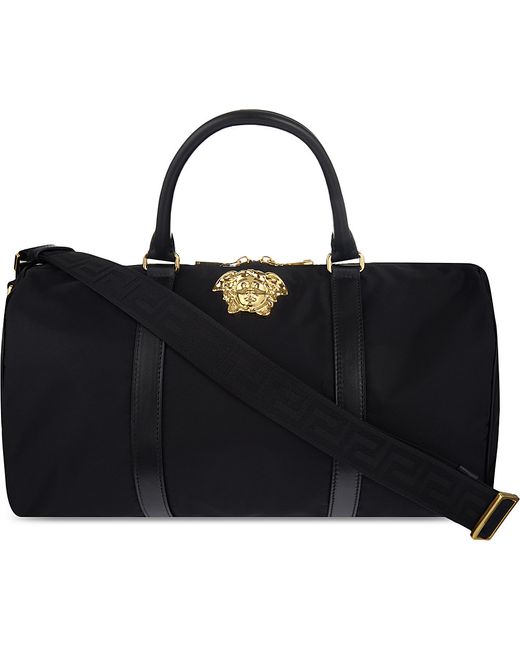 Versace Medusa Nylon Duffle in Black (Black / gold) | Lyst