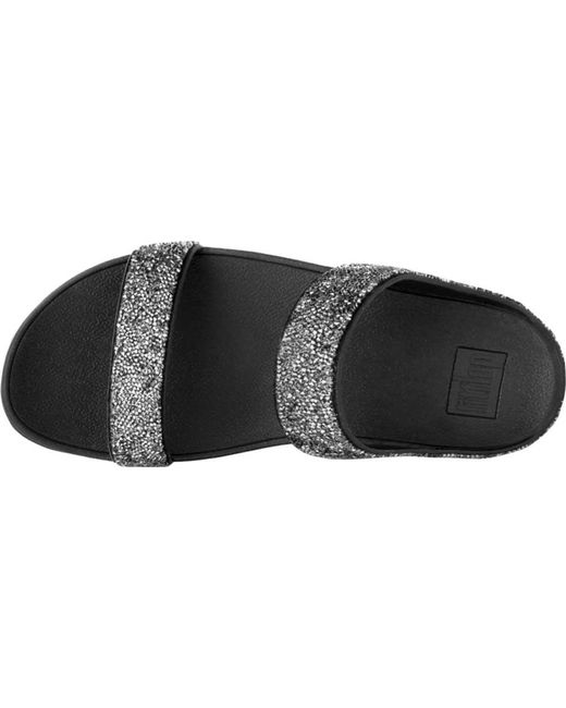 Lyst - Fitflop Fino Slide Sandal in Black