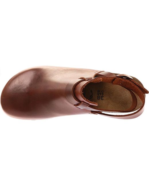 Lyst Birkenstock Papillio Esra Leather Closed Toe Sandal in Brown