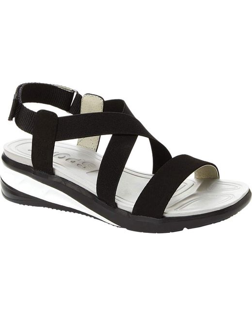 Jambu Jsport Sunny Sport Wedge Sandal in Black | Lyst