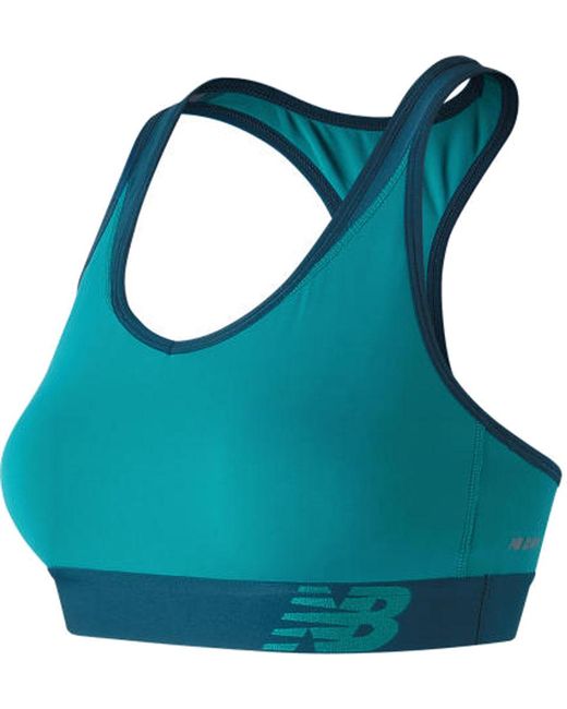 New balance Wb71034 Pace Sports Bra in Blue | Lyst