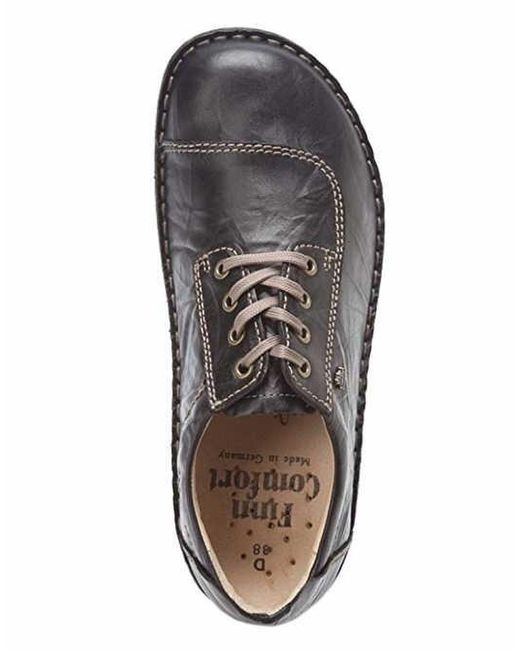 Finn Comfort Leather Wo Comfort Lace Ups Black Lexington 2056