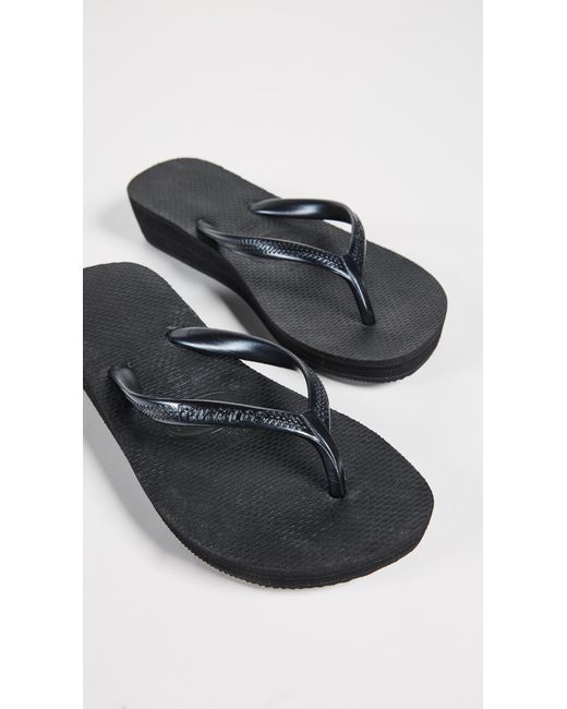 havaianas wedge black