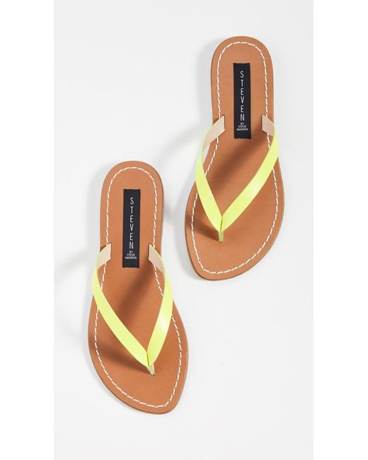 steve madden heeled flip flops