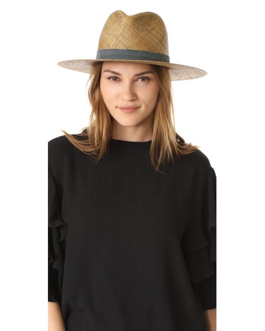 janessa leone claudia short brimmed fedora dark brown